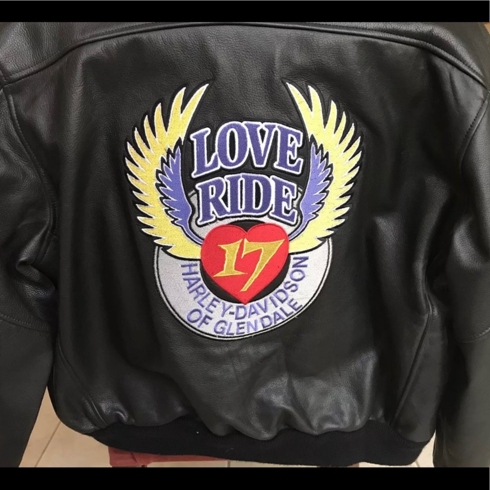 HARLEY DAVIDSON Motorcycle Leather Jacket LOVERIDE